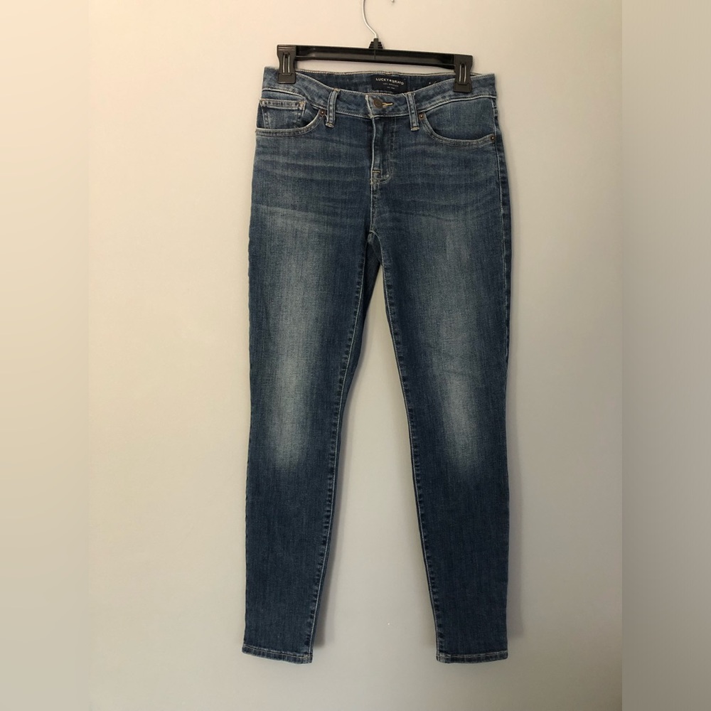 Lucky Brand Size 6 / 28 Lolita Low Rise Skinny Blue Jeans
